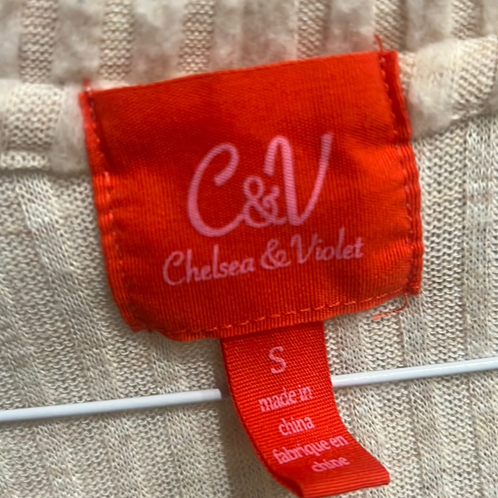 Maxi/duster sweater cream color by C&V